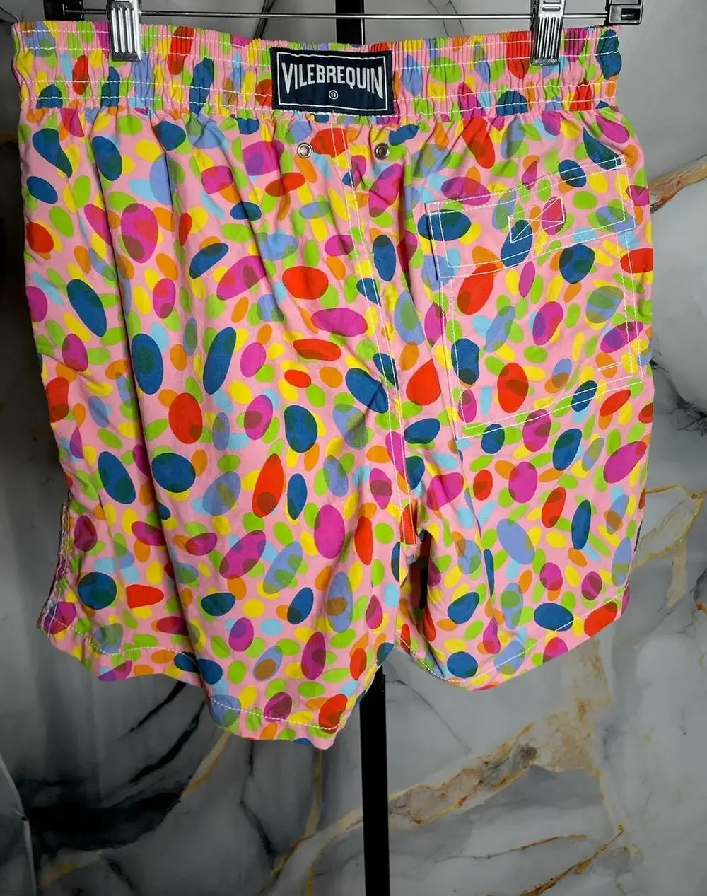 Vilebrequin Multi-Color Spotted Swim Trunks Sz. Large